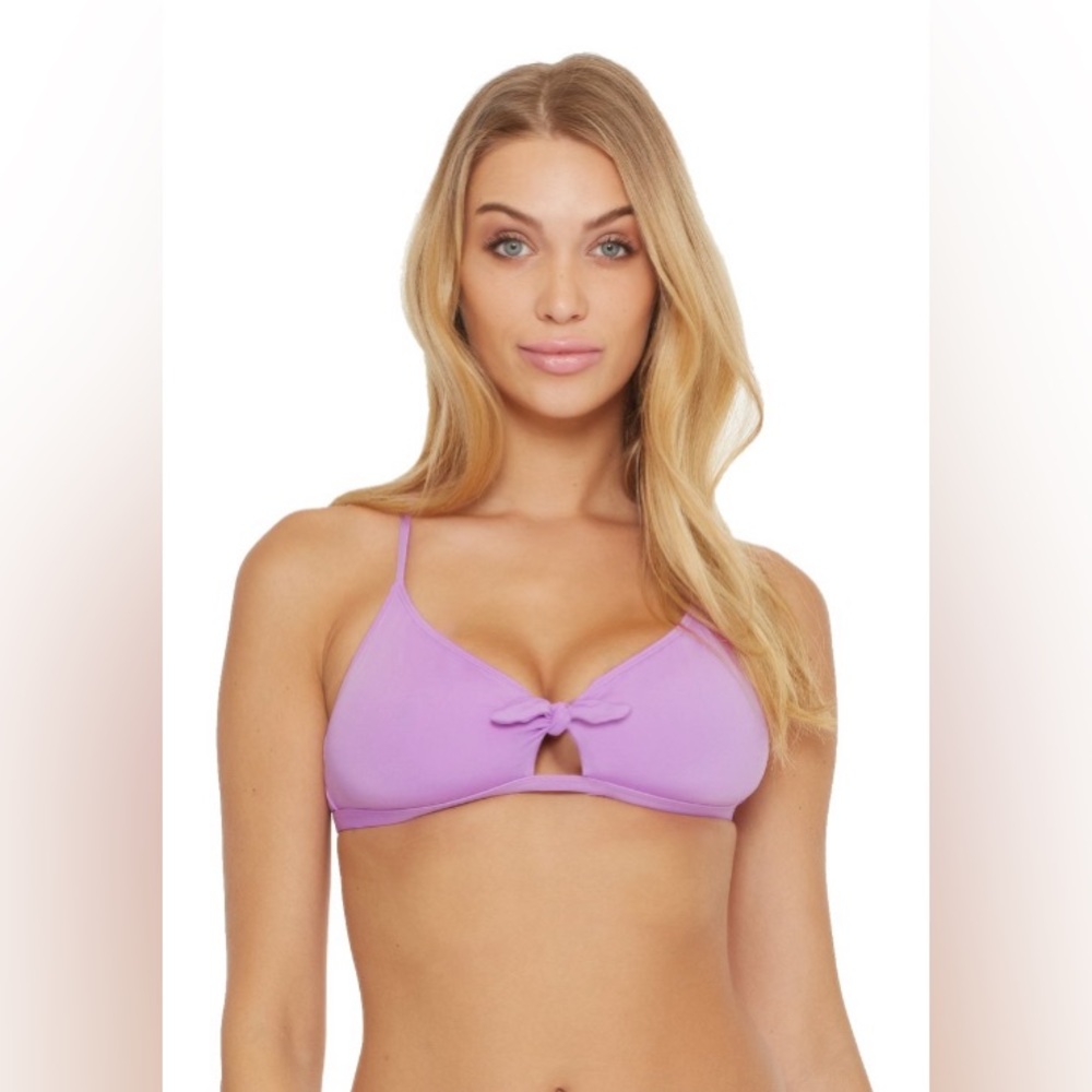 BCA By Rebecca Virtue Lily Scarlett Halter Bikini Top Size Medium NWT